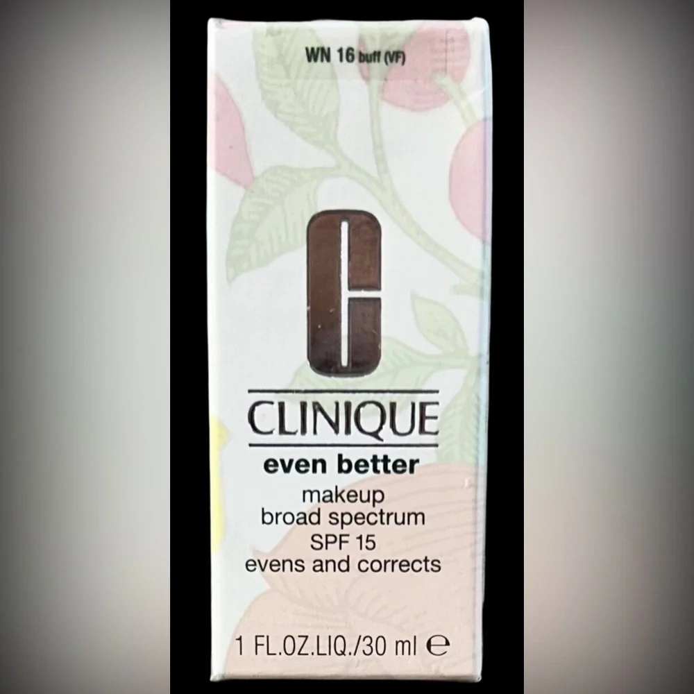 Clinique Even Better Makeup Broad Spectrum SPF 15 Foundation #16 Buff NIB Sealed